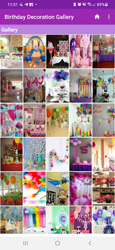 Android application Birthday Decoration Gallery screenshort