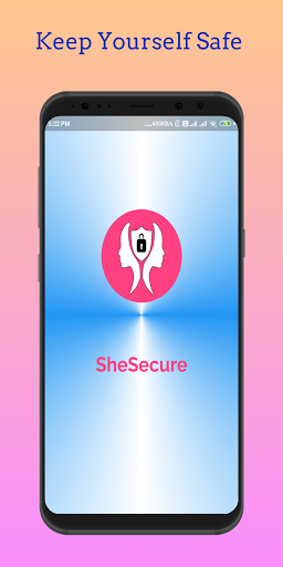 Android application SheSecure screenshort
