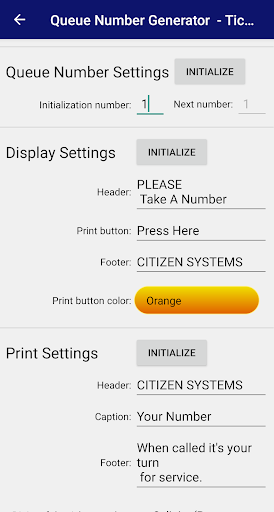 Queue Number Generator Screen 3