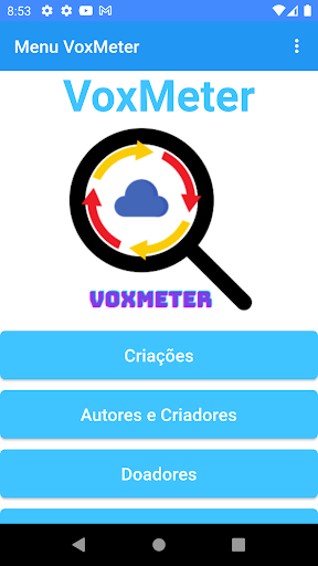 Android application VoxMeter screenshort