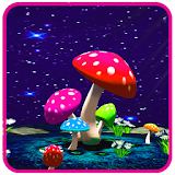 3D Mushroom Night Live Wallpaper icon