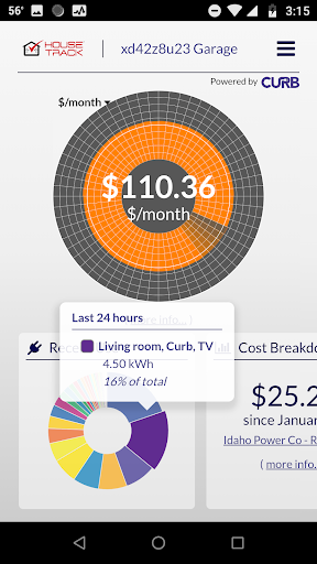 HouseTrack Energy Management S Screen 2