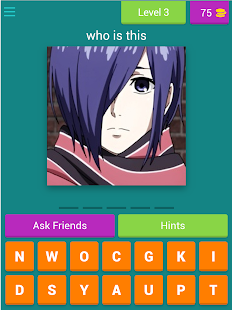 Tokyo Ghoul character quiz 8.1.4z APK screenshots 15