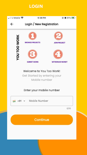 YouTooWork Screen 2