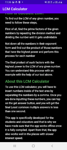 LCM (Least Common Multiple) Screen 3