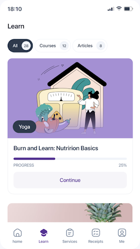 Android application Forma - Healthy Lifestyle screenshort