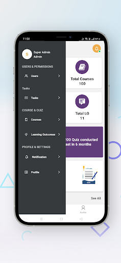 Acadally CMS Screen 3