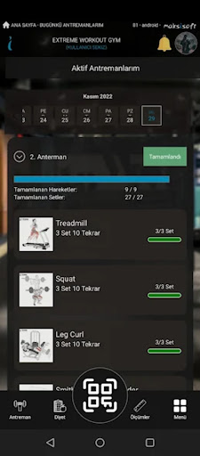 Android application Maksigym screenshort