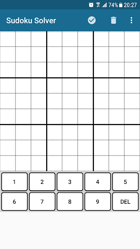 Sudoku Solver Screen 3