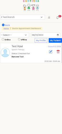 Android application ContinuaKids - CDC screenshort