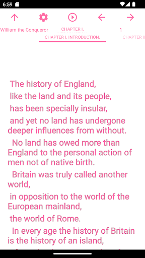 Android application zBook: William the Conqueror screenshort