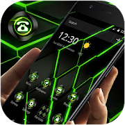 Green Neon Light Technology Theme  Icon