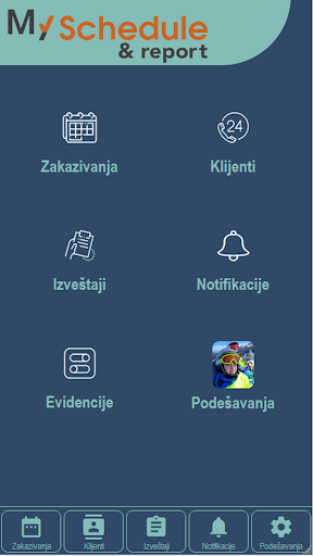 Android application MySchedule & report screenshort