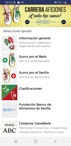 Android application Carrera Aficiones screenshort