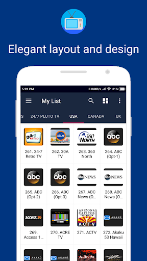 Android application OneIPTV - IPTV Player screenshort