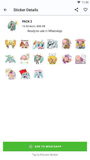 MikuChat Hatsune Sticker Miku Screenshot 3 - AppWisp.com