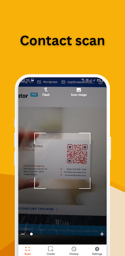 QR Scanner and Creator Screen 2