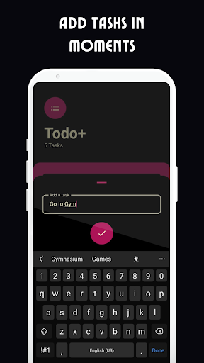 Todo+: Elegant To-Do List App Screen 2