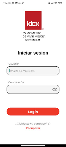 Portal Clientes IDEX Screen 2