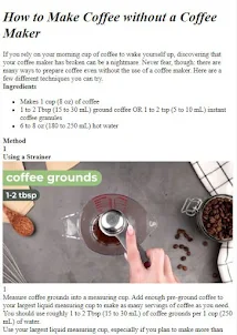 How to Make Coffee