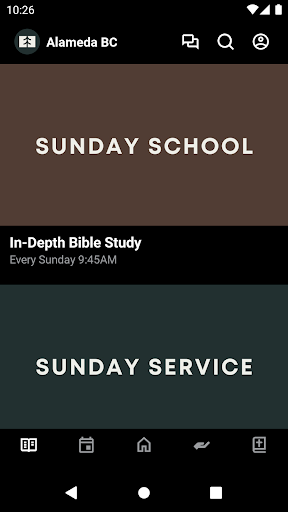 Android application Alameda Baptist screenshort