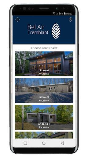 Android application Bel Air Tremblant screenshort