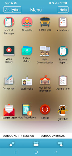 Gomobile School App Screen 3