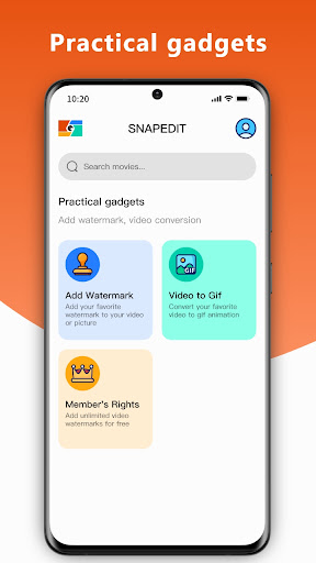 Android application SnapEdit screenshort