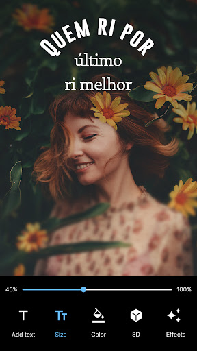 Visualização do aplicativo