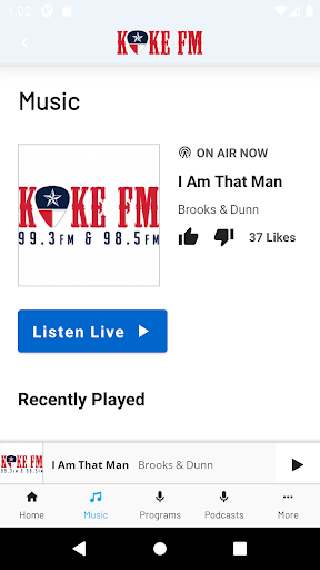 KOKE FM Screen 2