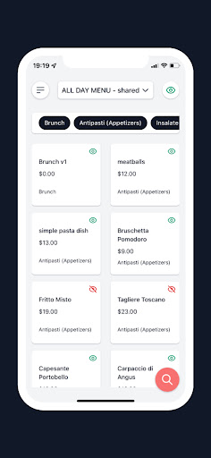 Android application SNAPnTAP Mobile POS screenshort