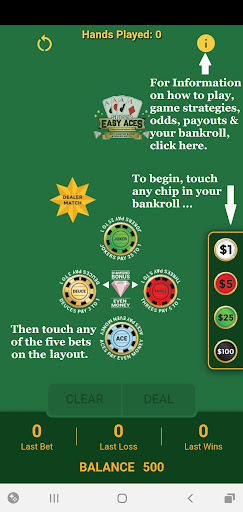 Super Easy Aces Screen 2