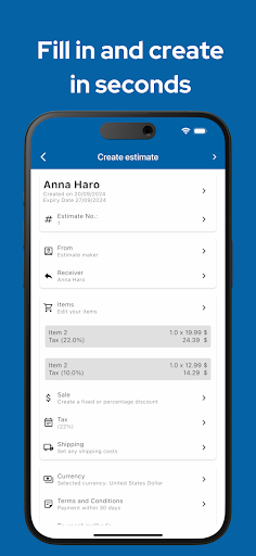 Estimate maker, contractor app Screenshot 3 - AppWisp.com
