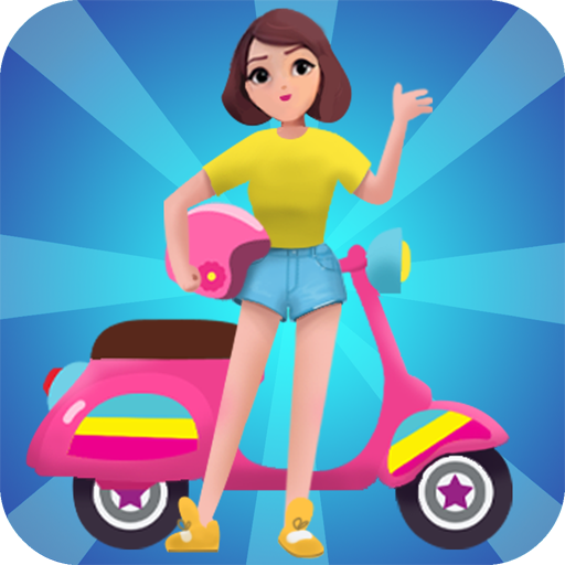 Girls run bike: Real racing logo