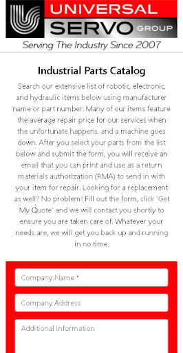 Android application Universal Servo screenshort