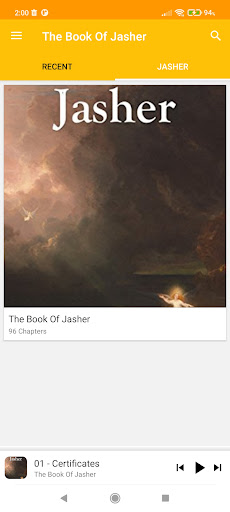 Ancient Book Of Jasher - Audio Screen 2