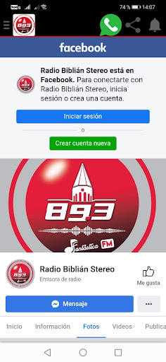 Radio Biblian 89.3 FM Screen 3