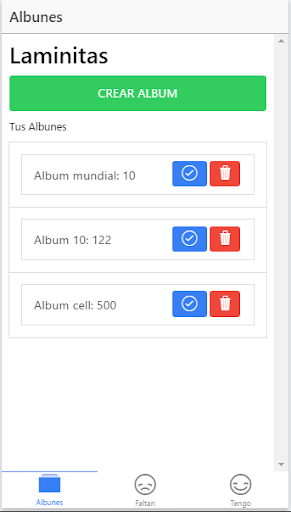 Android application album Cromo aventuras figus screenshort