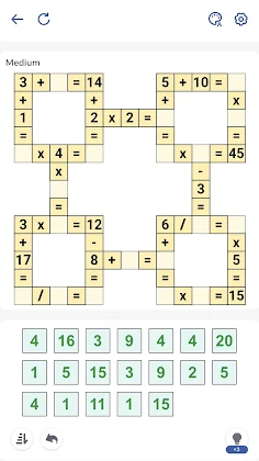 Math Puzzle Games - Cross Math - Screenshot 1
