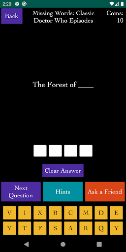 Quiz about Doctor Who Universe Screen 3