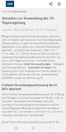 myIWW-App Screen 2