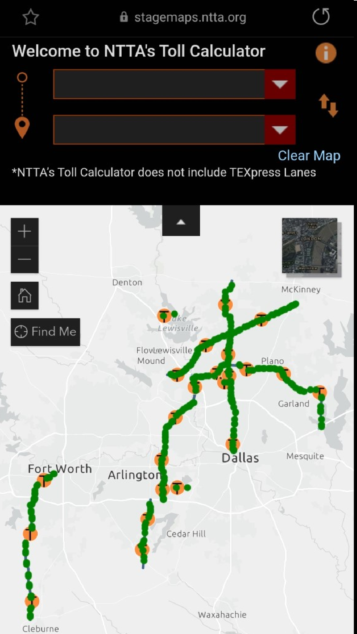 Android application NTTA Tollmate® screenshort