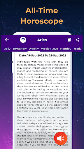 Daily Zodiac Astro Horoscope Screen 3