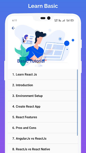 Learn React Screen 2
