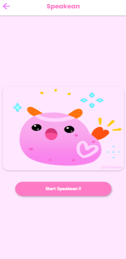 Android application speakean screenshort