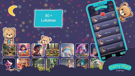 Android application Starry Night Bedtime Stories screenshort