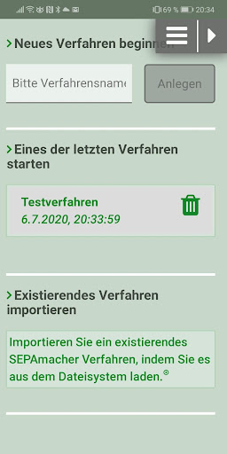 Android application SEPAssistant screenshort
