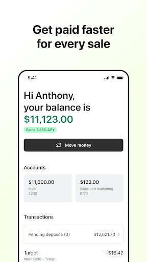 Screenshot of Shopify Balance