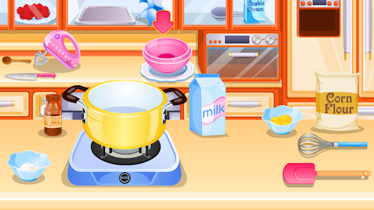 cook cake with berries games