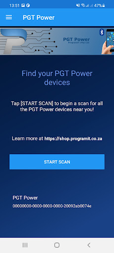 Android application PGT Power screenshort